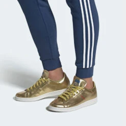 Adidas Originals Stan Smith Sneaker Gold Metallic/Crystal White Damen, Herren -Ski Equipment Sale adidas stan smith fw5364 03 grossHyRDL5wW79IXn