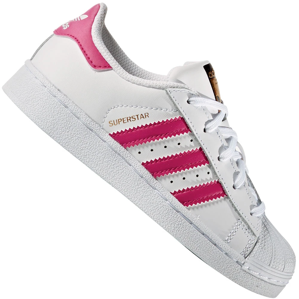 Adidas Originals Superstar C Turnschuhe White/Bold Pink Kinder 3 Adidas Originals Superstar C Turnschuhe White/Bold Pink Kinder
