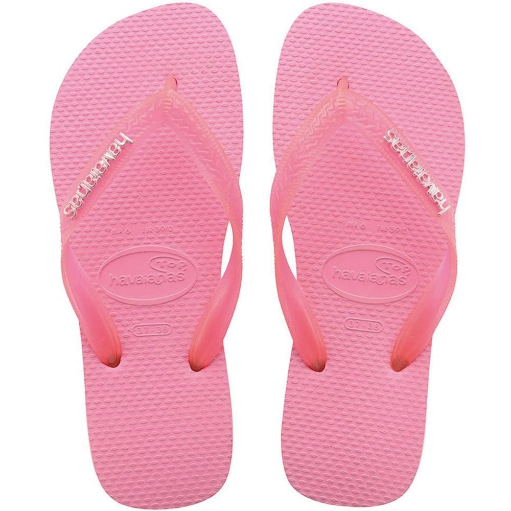 Havaianas Logo Metallic Zehentrenner Light Rose Damen 3 Havaianas Logo Metallic Zehentrenner Light Rose Damen