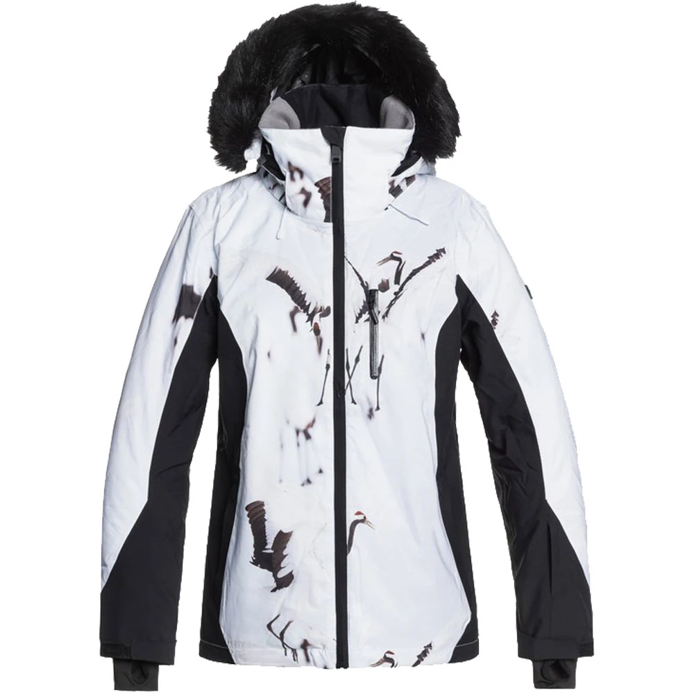 Roxy Jet Ski Snowboardjacke True Black White Birds Damen 7 Roxy Jet Ski Snowboardjacke True Black White Birds Damen - Image 5