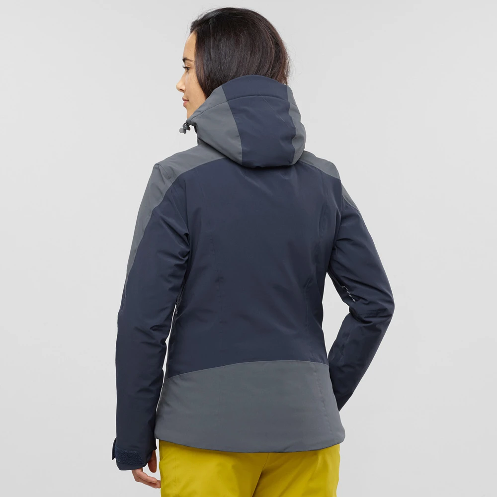 Salomon Icerocket Skijacke Night Sky/Ebony Damen 4 Salomon Icerocket Skijacke Night Sky/Ebony Damen - Image 2