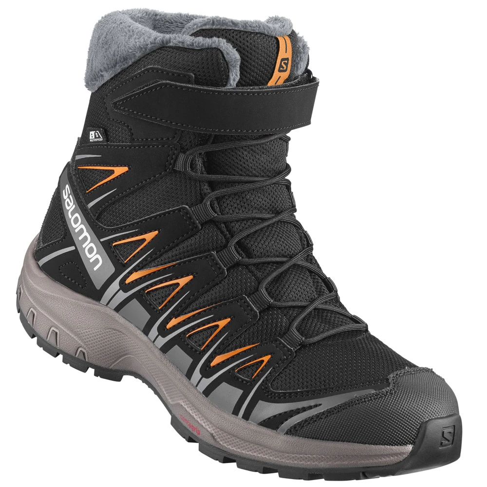 Salomon XA Pro 3D Winter Winter-Schuhe Black/Magnet/Tangelo Kinder 3 Salomon XA Pro 3D Winter Winter-Schuhe Black/Magnet/Tangelo Kinder
