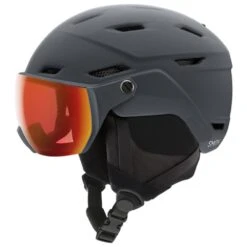 Smith Survey Skihelm Matte Charcoal/CP Everyday Red Mirror Damen, Herren