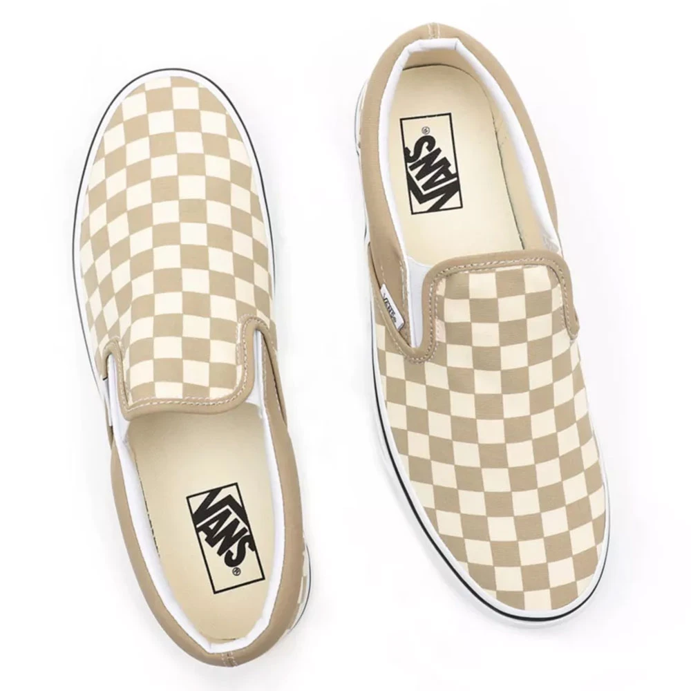 Vans Classic Slip-On Sneaker (Checkerboard) Incense/True White Damen, Herren 6 Vans Classic Slip-On Sneaker (Checkerboard) Incense/True White Damen, Herren - Image 4