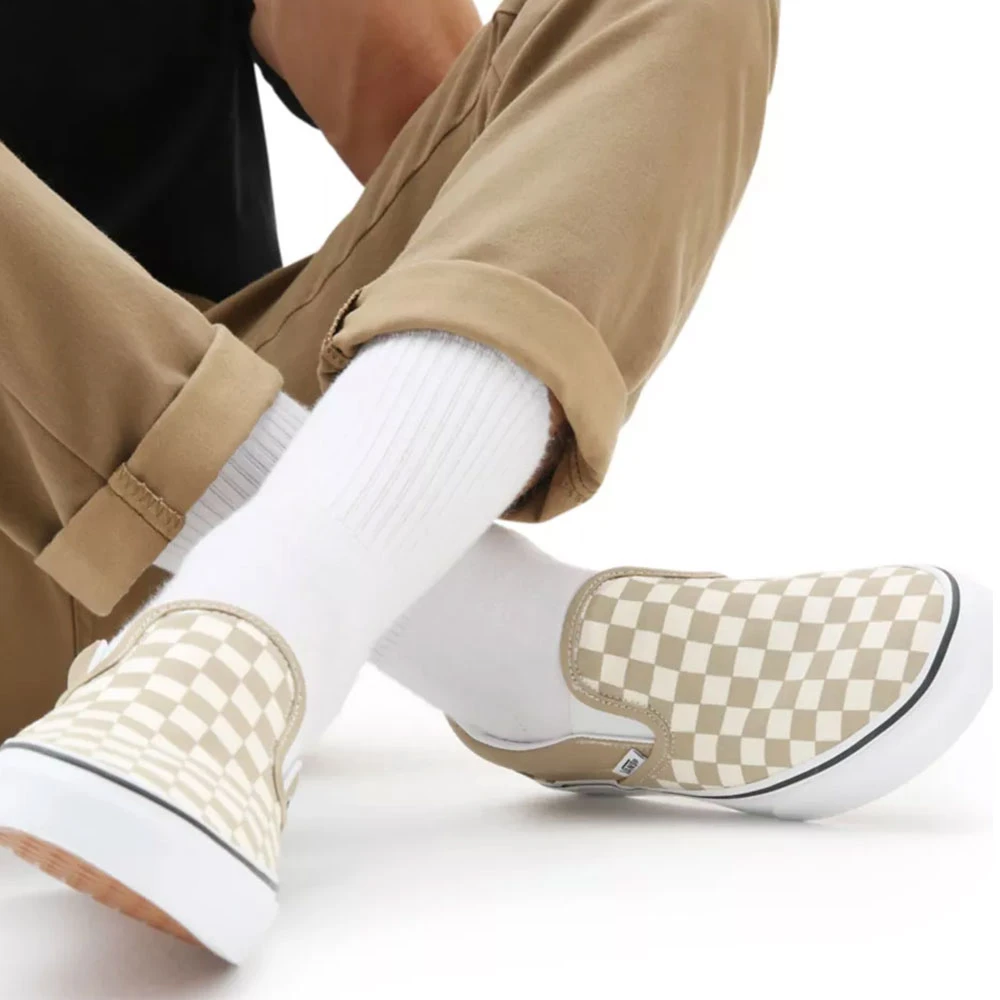 Vans Classic Slip-On Sneaker (Checkerboard) Incense/True White Damen, Herren 9 Vans Classic Slip-On Sneaker (Checkerboard) Incense/True White Damen, Herren - Image 7