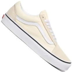 Vans Old Skool Sneaker Classic White/True White Damen, Herren