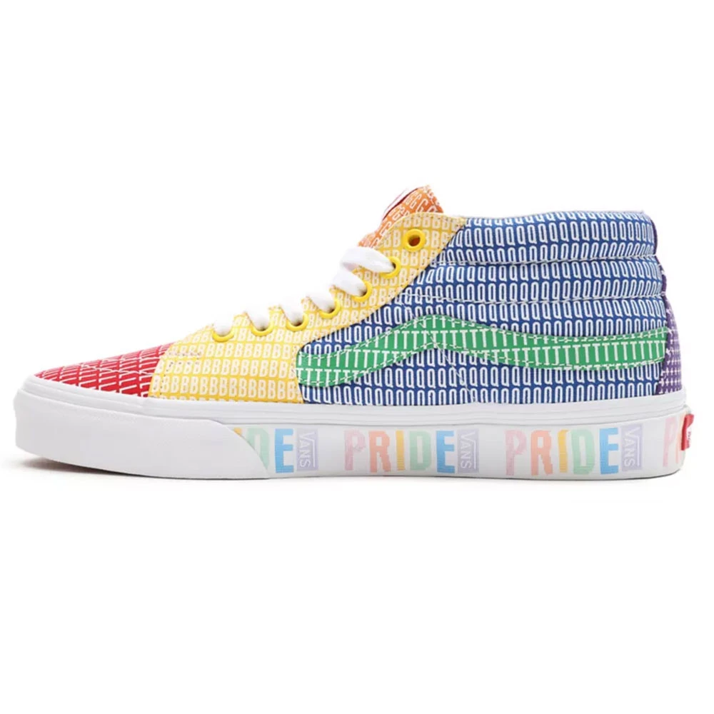 Vans Sk8-Mid Schuhe (Pride) Multi/True White Damen, Herren 4 Vans Sk8-Mid Schuhe (Pride) Multi/True White Damen, Herren - Image 2