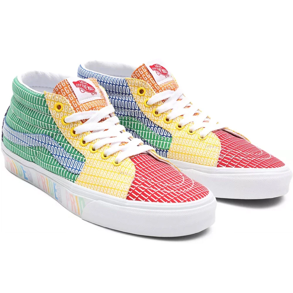 Vans Sk8-Mid Schuhe (Pride) Multi/True White Damen, Herren 6 Vans Sk8-Mid Schuhe (Pride) Multi/True White Damen, Herren - Image 4