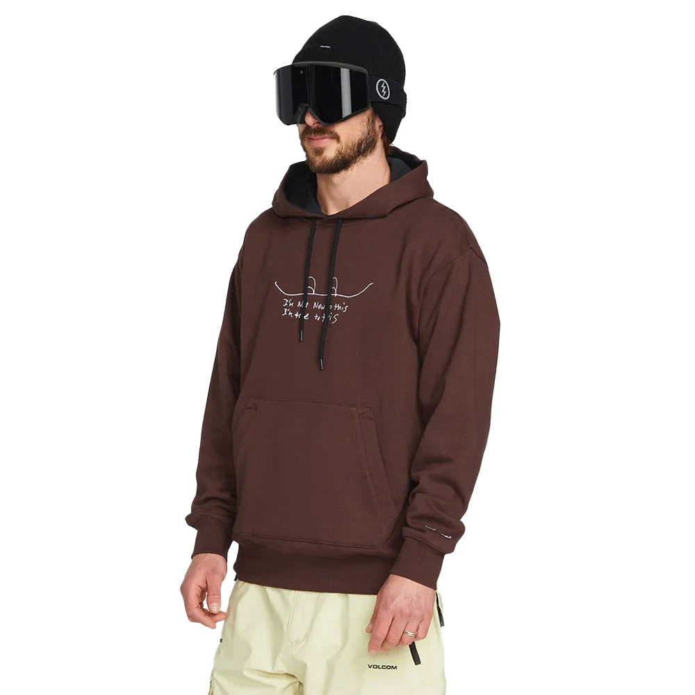 Volcom D.I. Fleece Hoodie Brown Herren 5 Volcom D.I. Fleece Hoodie Brown Herren - Image 3