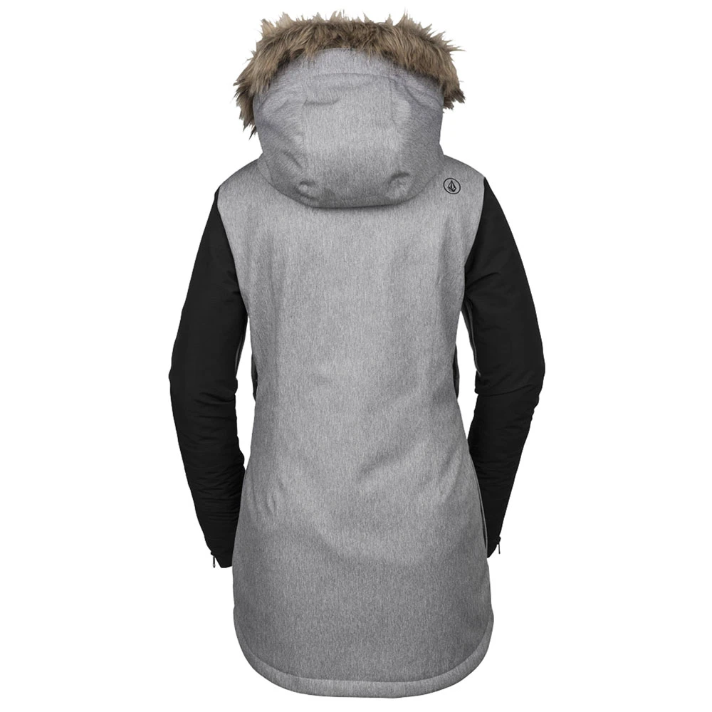 Volcom Fawn Insulated Skijacke Heather Grey Damen 4 Volcom Fawn Insulated Skijacke Heather Grey Damen - Image 2